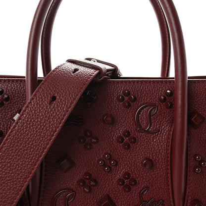 Calfskin Spikes Loubinthesky Medium Paloma Bordeaux