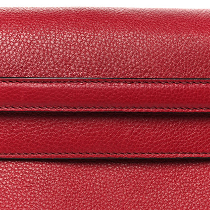 Grained Calfskin Medium My Rockstud Frame Bag Rosso Valentino