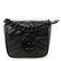 Calfskin Matelasse Monochrome GG Marmont Chain Mini Belt Bag Black