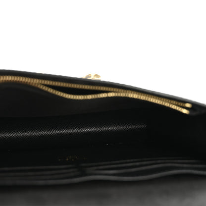 Epi Twist Belt Chain Wallet Black