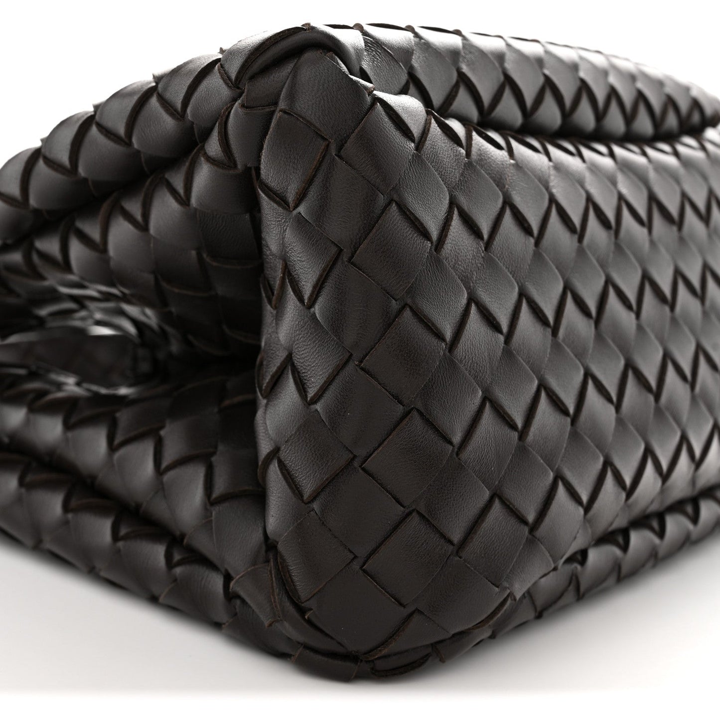 Nappa Intrecciato Small Campana Shoulder Bag Fondant
