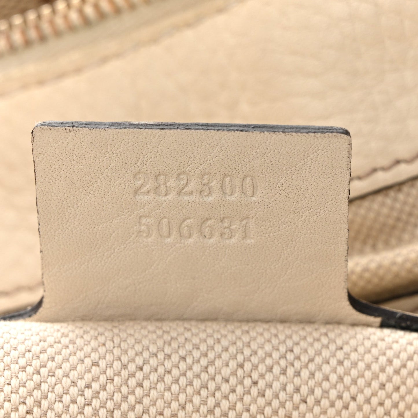 Monogram GG Canvas Small Bella Top Handle Bag Off White