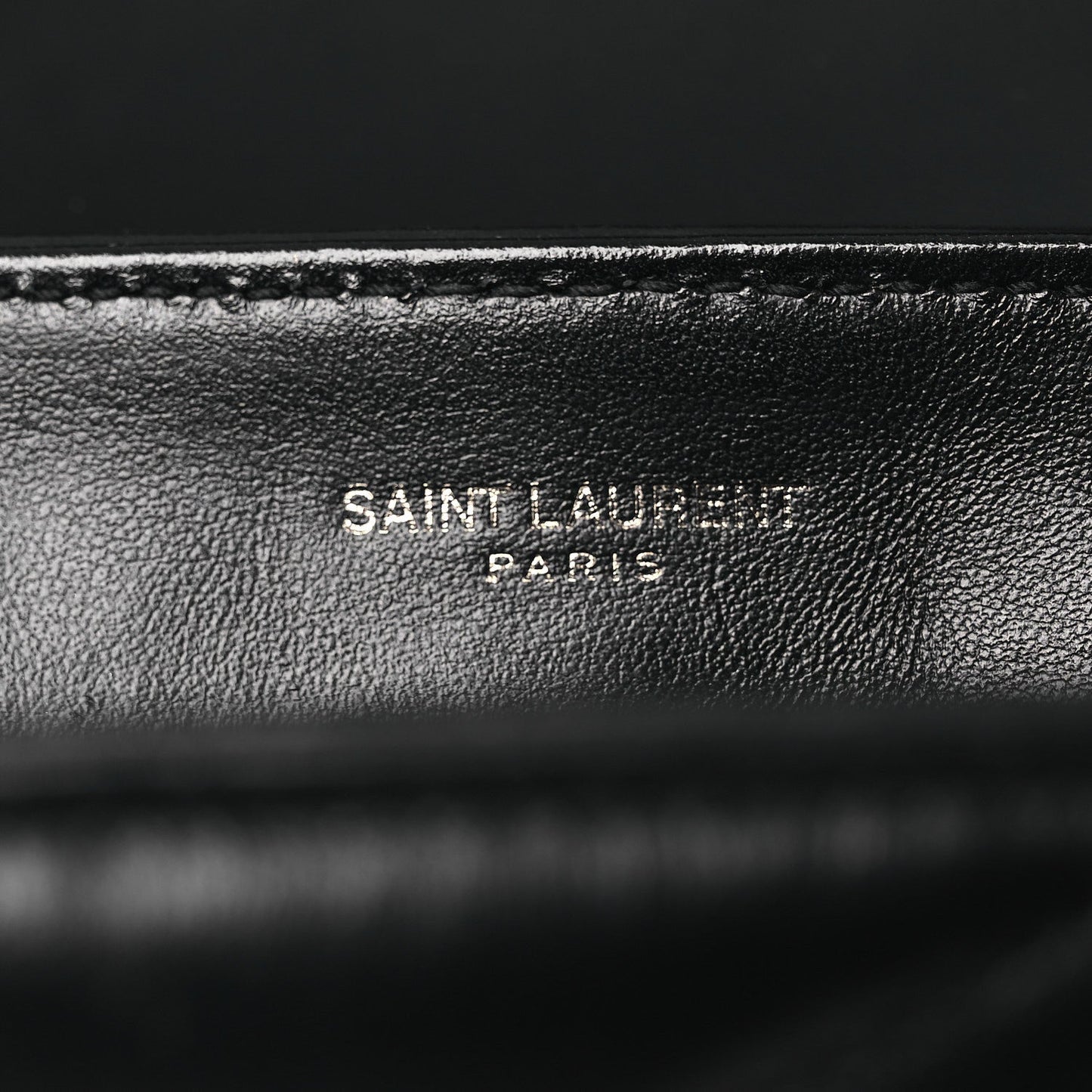 Calfskin Y Quilted Monogram Monochrome Toy Loulou Crossbody Bag Black