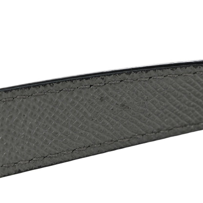 Grained Calfskin Saddle Bag Grey