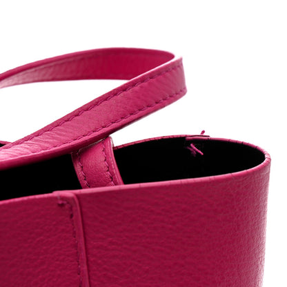 Calfskin XXS Everyday Tote Rose Magenta Black