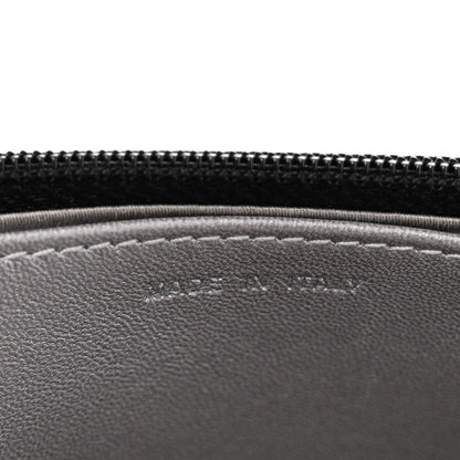 Lambskin Camellia Embossed Wallet On Chain WOC Black