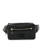 Soft GG Supreme Monogram Web Belt Bag Black Grey