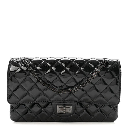 Patent Calfskin Quilted 2.55 Reissue 225 Flap So Black