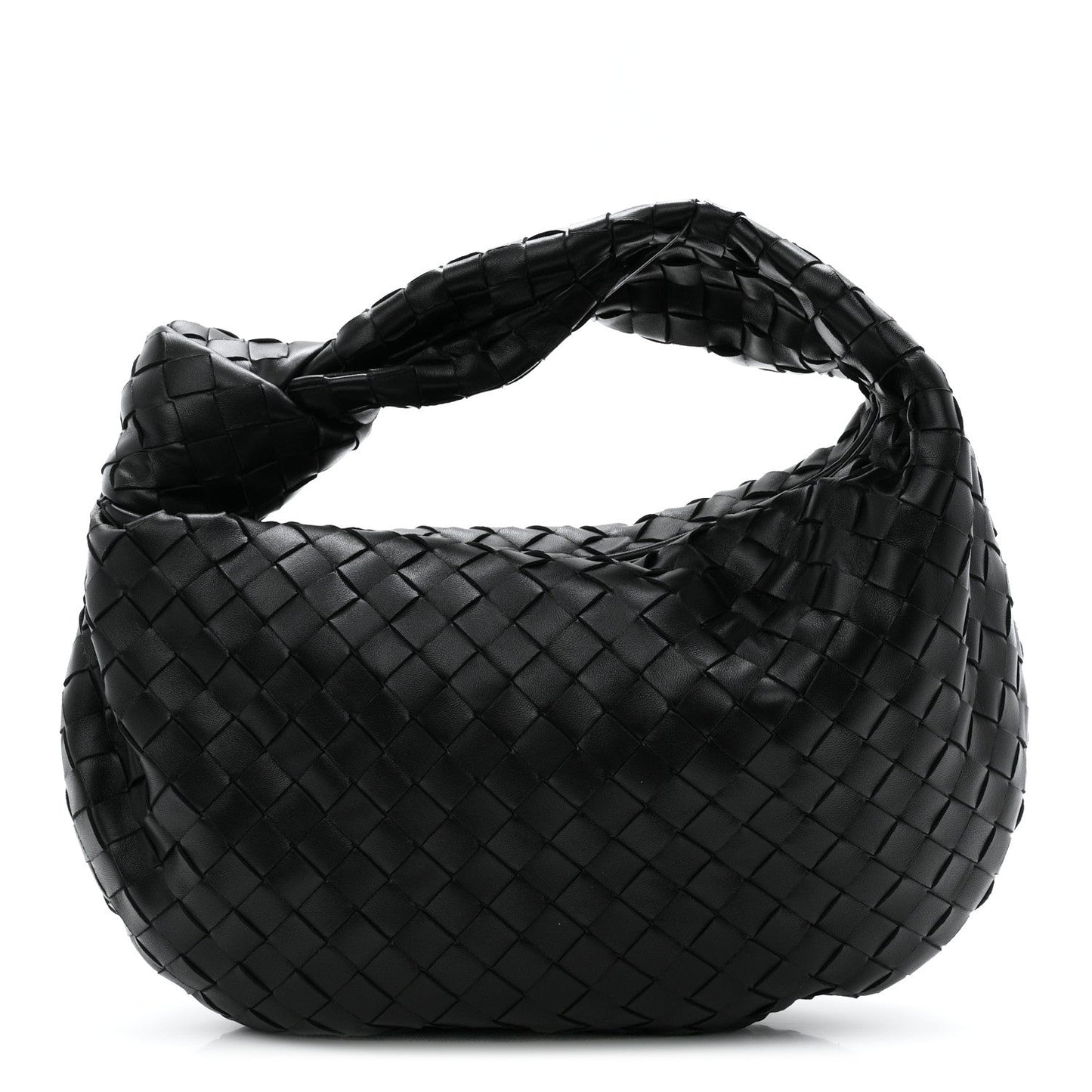 Nappa Intrecciato Teen Jodie Hobo Black