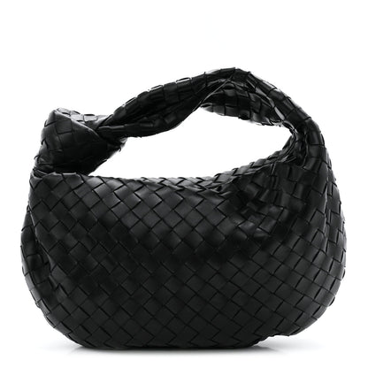 Nappa Intrecciato Teen Jodie Hobo Black