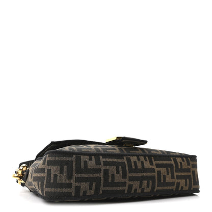 Fabric Jacquard FF 1974 Medium Baguette Tobacco Moro Black