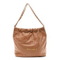 Shiny Calfskin Quilted Small Chanel 22 Beige