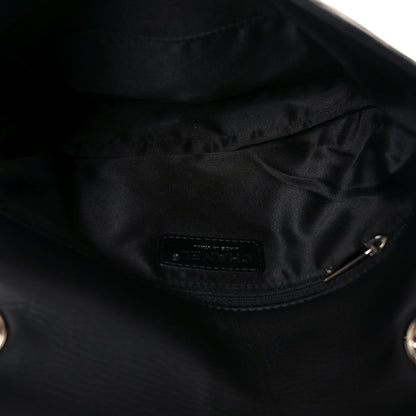 Lambskin Quilted Jumbo Chanel 3 Flap Bag Black