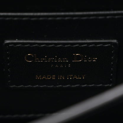 Calfskin Cannage Mini Ange Bag Black