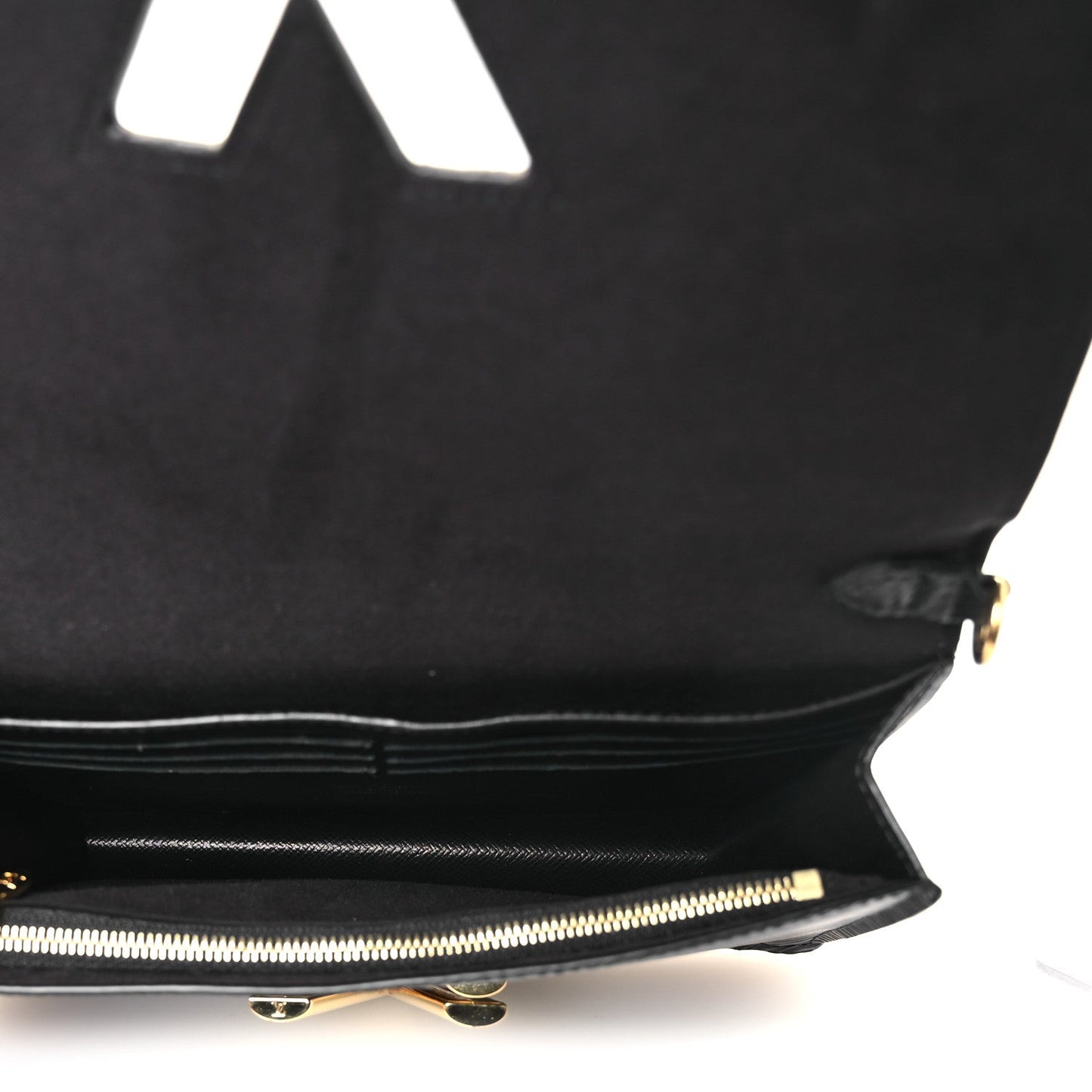 Epi Twist Belt Chain Wallet Black