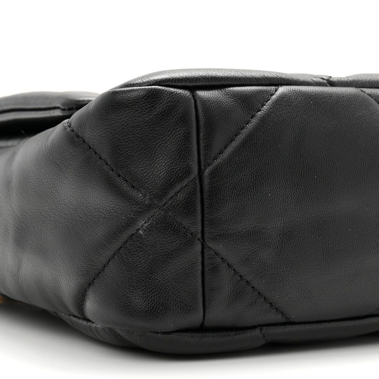 Goatskin Quilted Medium Chanel 19 Flap Black