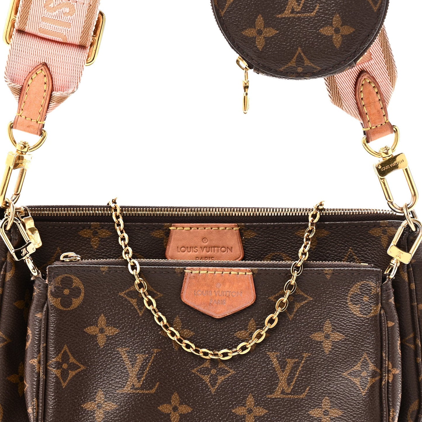 Monogram Multi Pochette Accessories Rose Clair