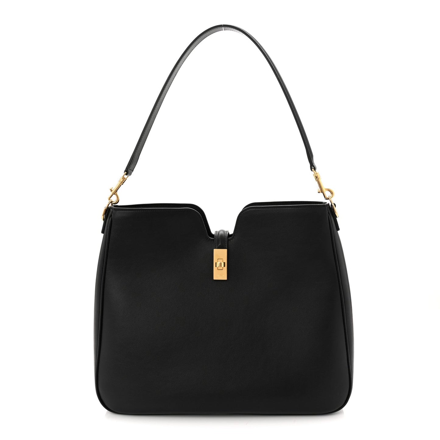 Smooth Calfskin Medium Camille 16 Soft Bag Black