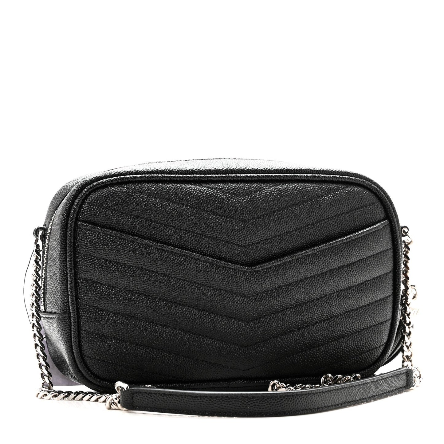 Grain De Poudre Matelasse Monogram Mini Lou Camera Bag Black