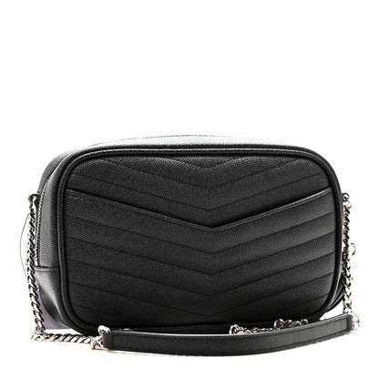 Grain De Poudre Matelasse Monogram Mini Lou Camera Bag Black