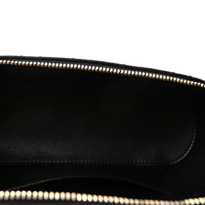 Lambskin Quilted Mini Gaby Vanity Case Black