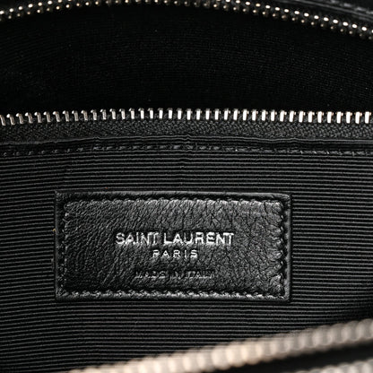 Grained Calfskin Large Sac De Jour Black