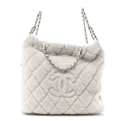 Shearling Coco Neige Backpack White