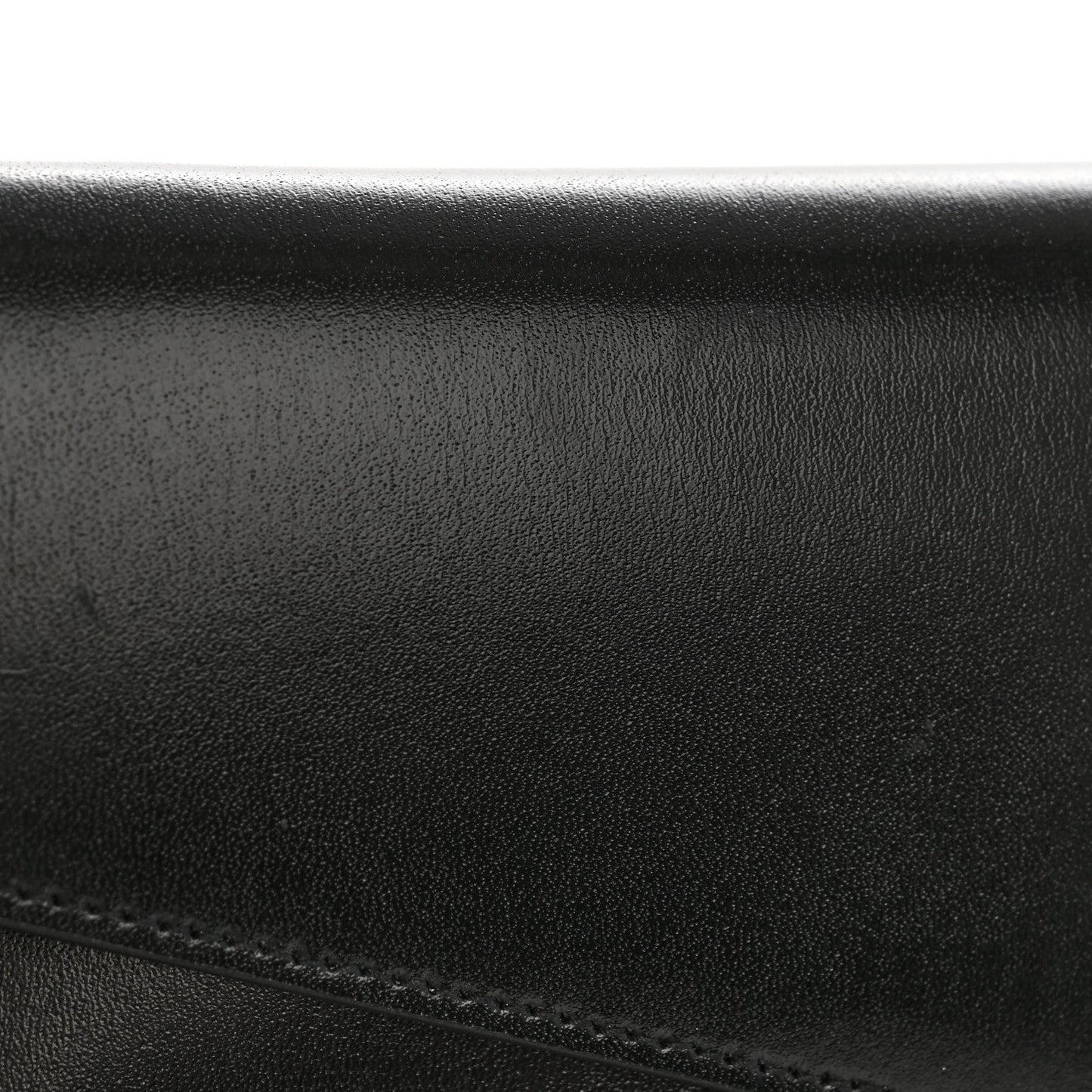 Smooth Shiny Calfskin Monogram Uptown Pouch Black
