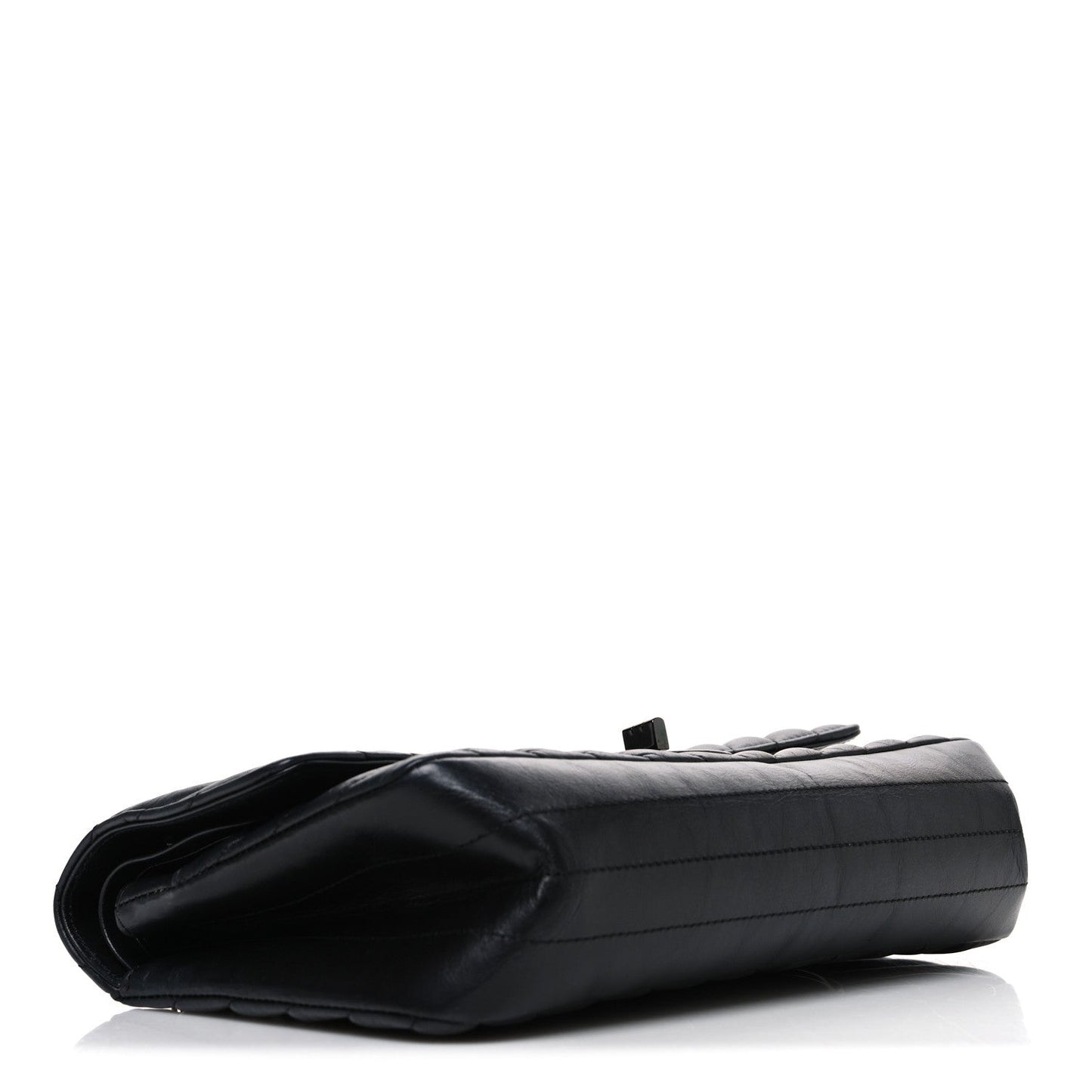 Sheepskin Chevron Quilted 2.55 Reissue 225 Double Flap So Black