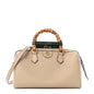 Calfskin Diana Bamboo Boston Oatmeal Vintage Green