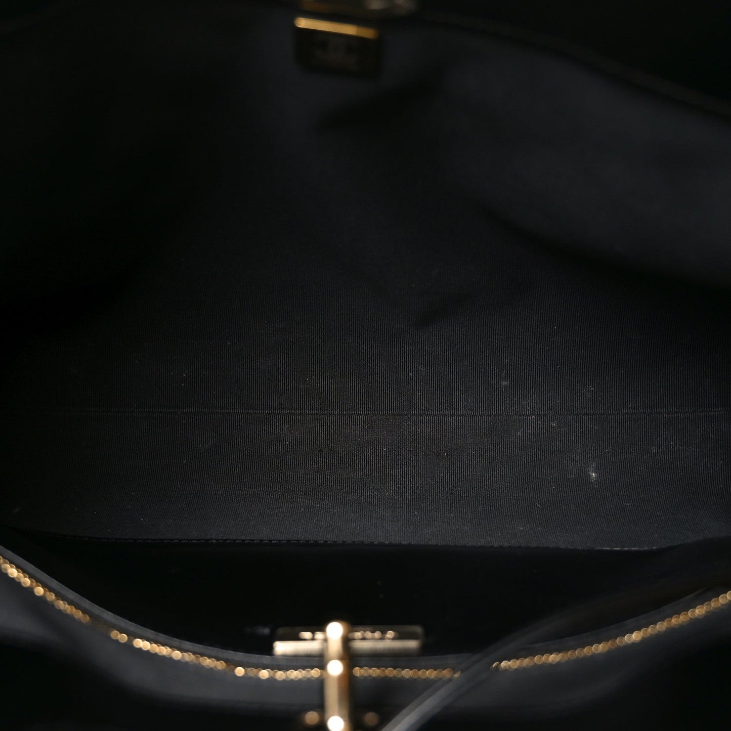 Shiny Lambskin Quilted 31 Shopping Bag Black