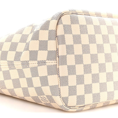 Damier Azur Neo Neverfull MM Rose Ballerine