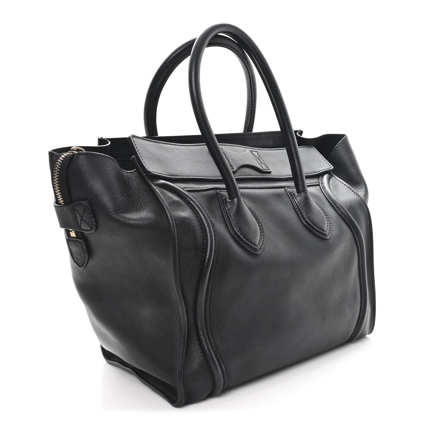 Smooth Calfskin Mini Luggage Black