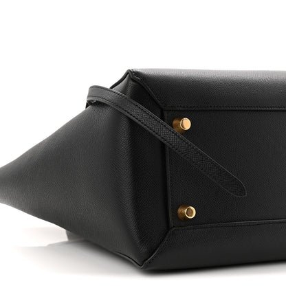 Grained Calfskin Mini Belt Bag Black