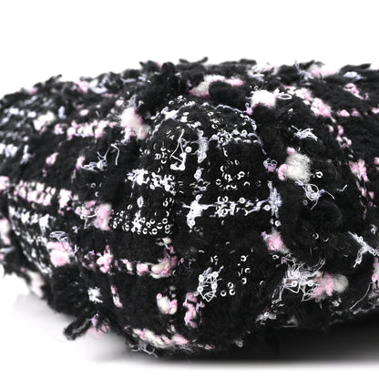 Tweed Patchwork Quilted Small Chanel 22 Black Pink White