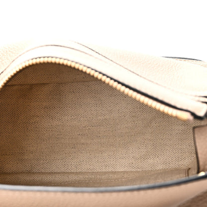 Grained Calfskin Small Puzzle Bag Sand