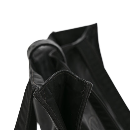 Nylon Button CC Tote Black