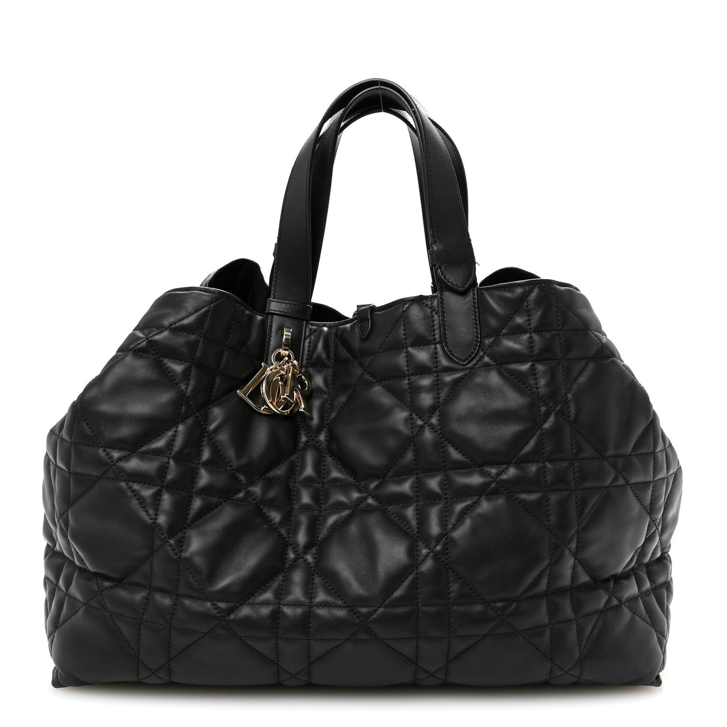 Calfskin Macrocannage Medium Toujours Black