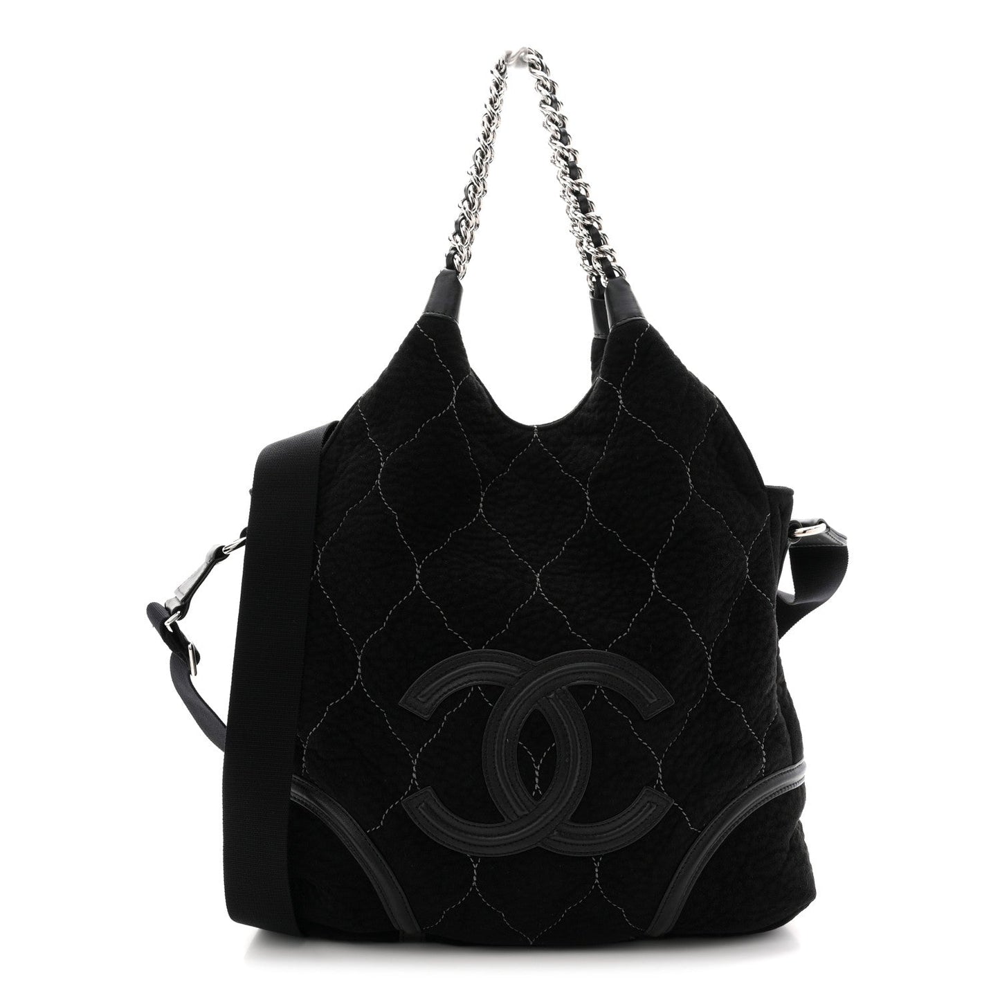 Microsuede Quilted Rodeo Drive Hobo Black