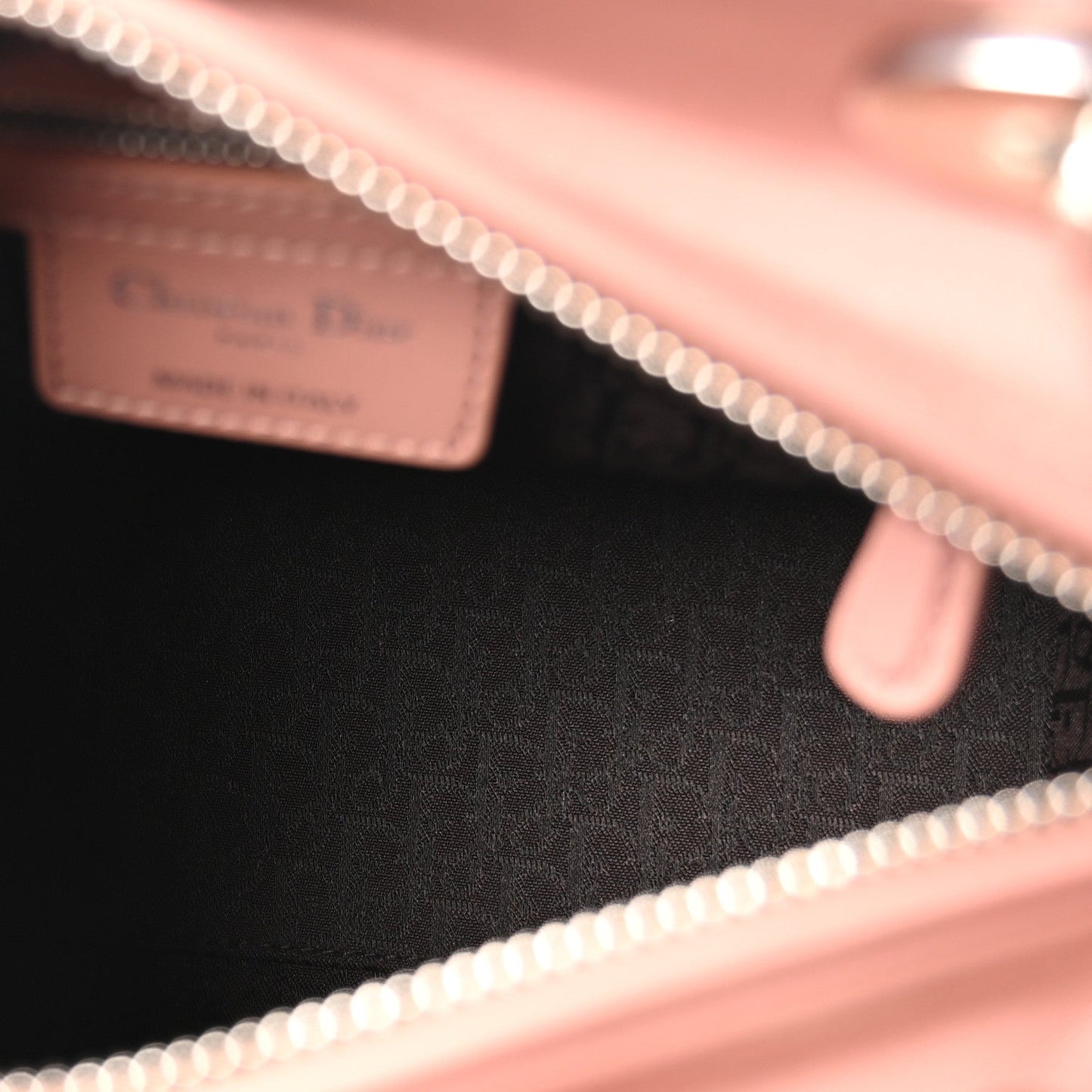 Lambskin Cannage Medium Lady Dior Bois de Rose