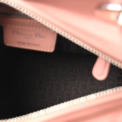 Lambskin Cannage Medium Lady Dior Bois de Rose