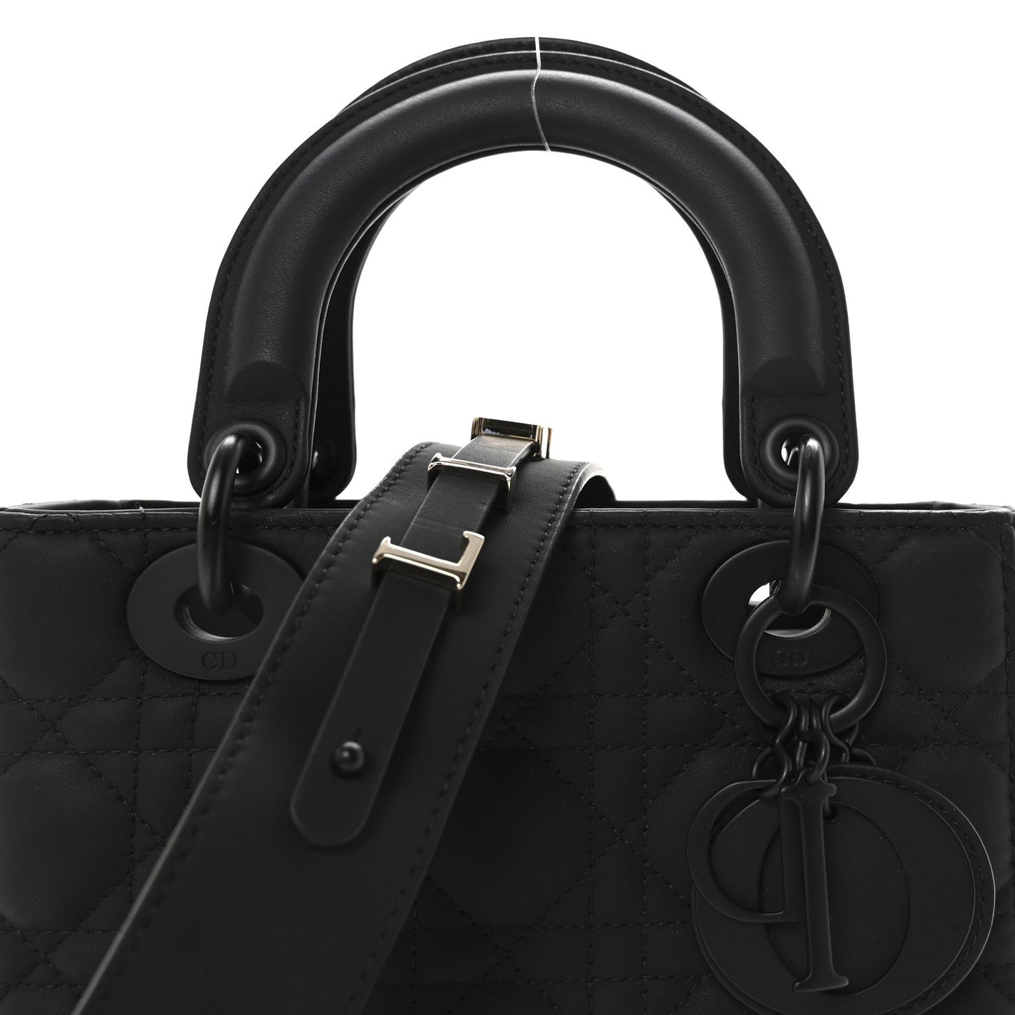 Ultra Matte Calfskin Cannage Small My ABCDior Lady Dior Black