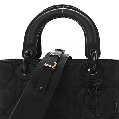 Ultra Matte Calfskin Cannage Small My ABCDior Lady Dior Black
