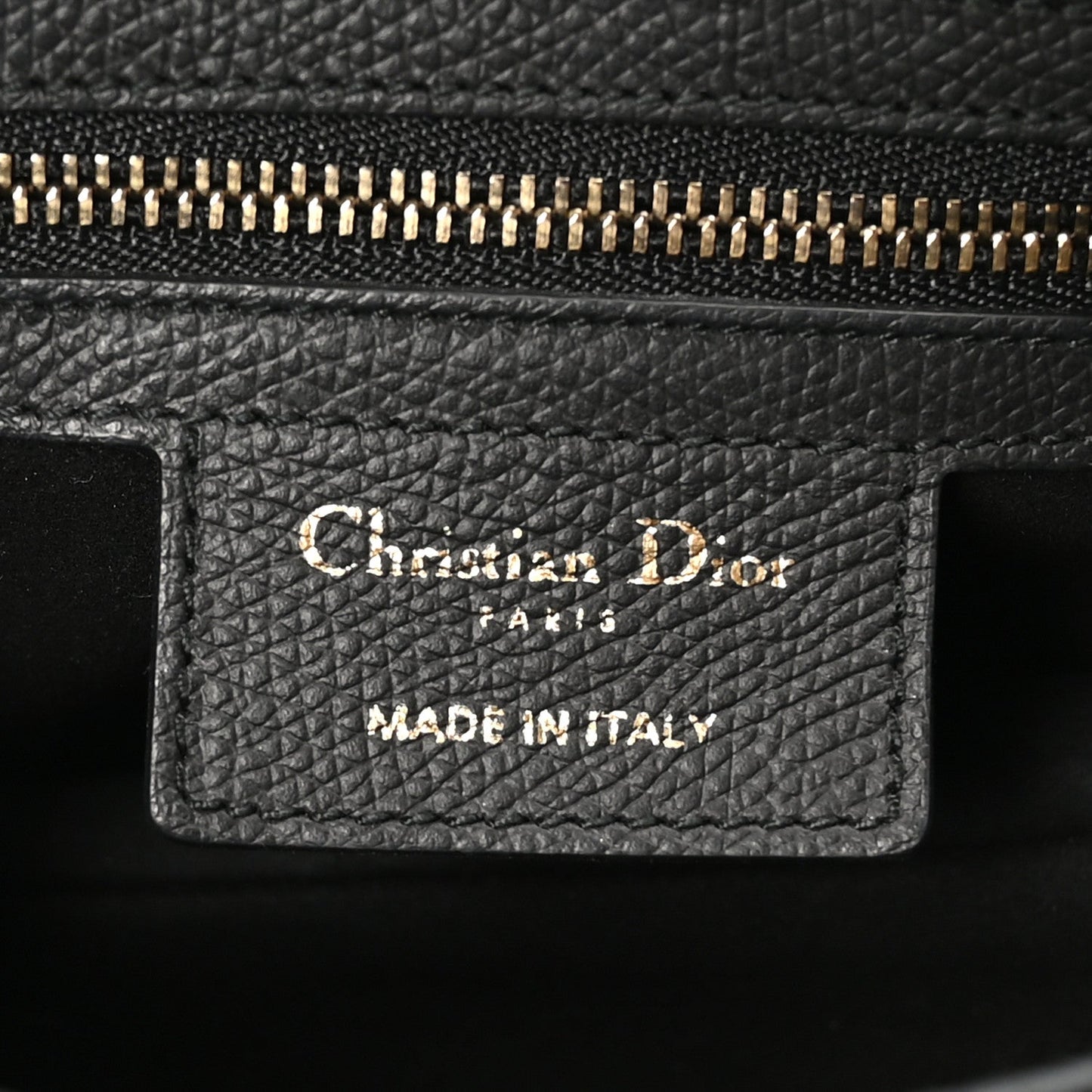 Grained Calfskin Saddle Bag Black