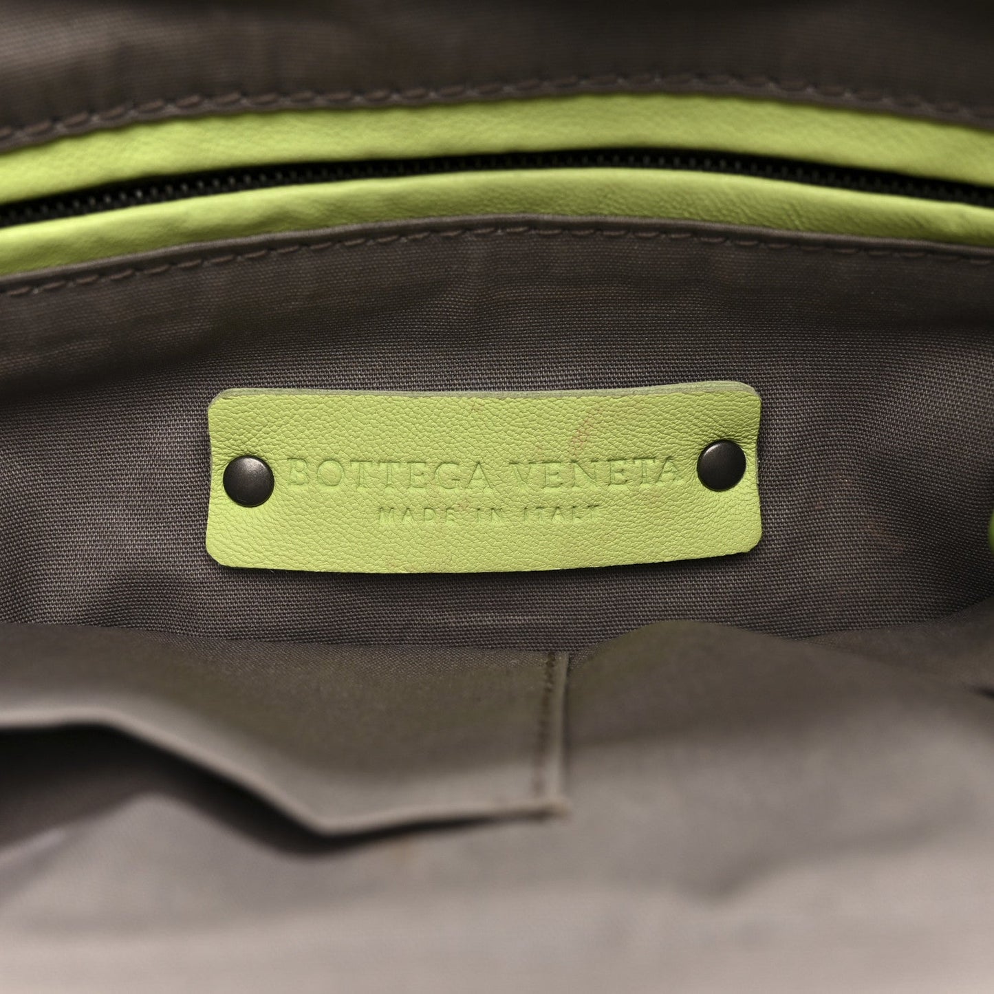 Nappa Intrecciato Small Camera Bag Acid Kiwi