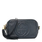 Pebbled Calfskin Small Soho Disco Bag Blue