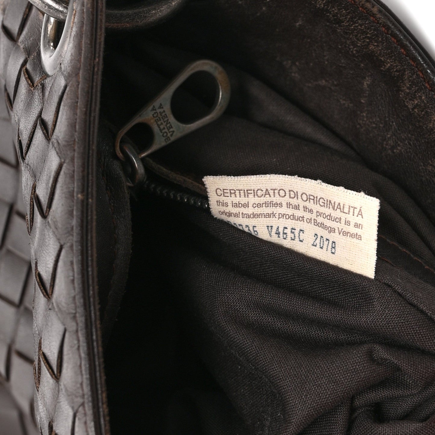 Nappa Intrecciato VN Crossbody Messenger Bag Brown
