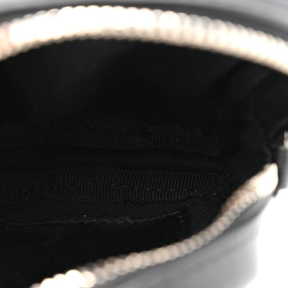 Gancini Monogram Calfskin Multi-Pouch Travel Belt Bag Black Grey