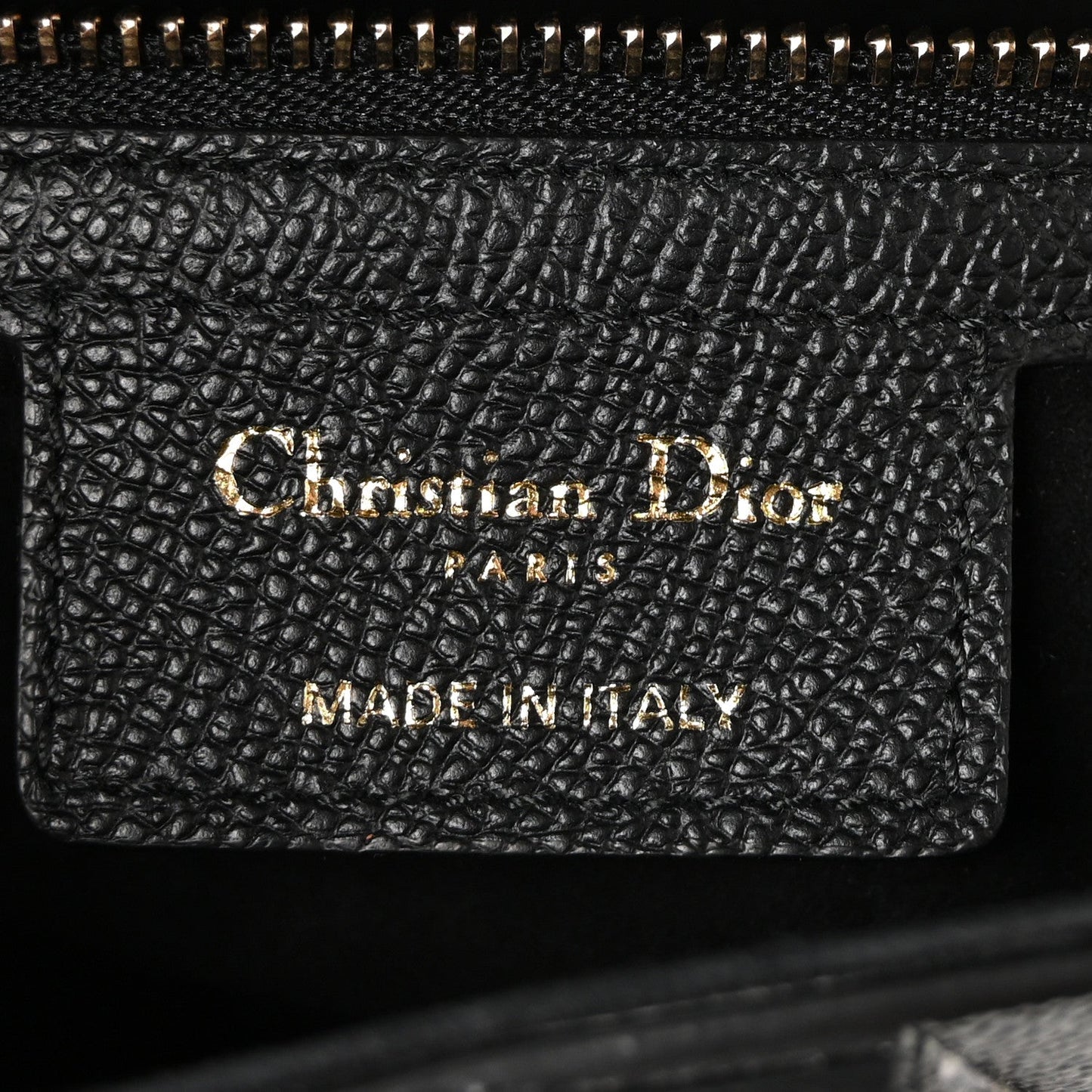 Grained Calfskin Saddle Bag With Strap Black