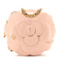 Patent Lambskin Camellia Bouquet Clutch With Chain Light Pink